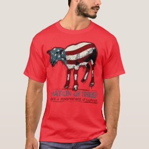 A Nation of Sheep Decal A Government Of Wolves App T-Shirt