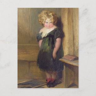 A Naughty Child (oil on canvas) Postcard