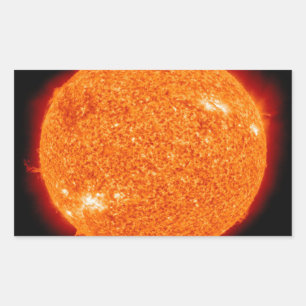A NEAR VIEW OF THE BEAUTIFUL SUN RECTANGULAR STICKER