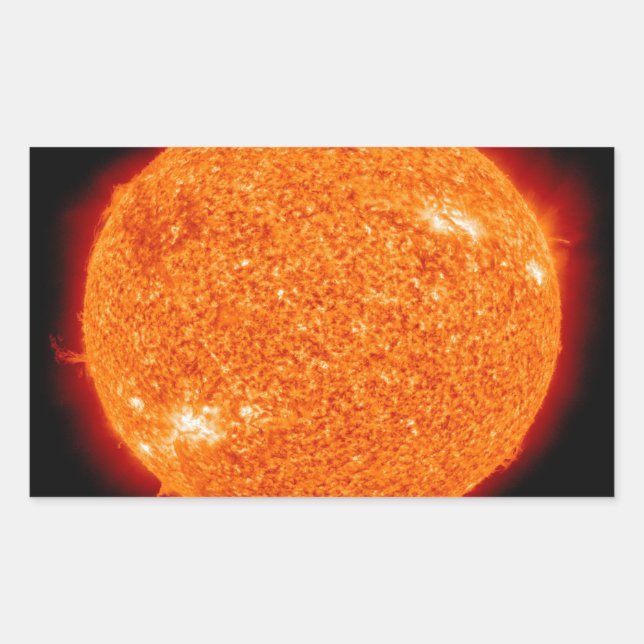 A NEAR VIEW OF THE BEAUTIFUL SUN RECTANGULAR STICKER (Front)