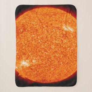 A NEAR VIEW OF THE BEAUTIFUL SUN SHERPA BLANKET