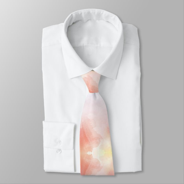 A necktie with a soft gradient design (Tied)