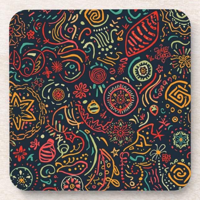 A Neon Abstract  Coaster (Front)