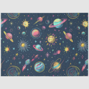 A Neon Cosmos Series Design 4 Tissue Paper