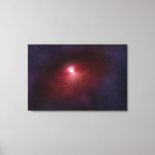 A Neutron Star With A Disc Of Warm Dust. Canvas Print