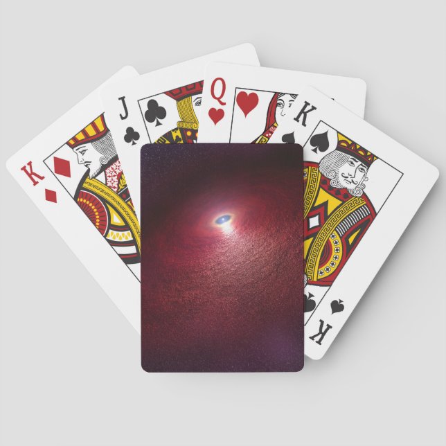 A Neutron Star With A Disc Of Warm Dust. Playing Cards (Back)