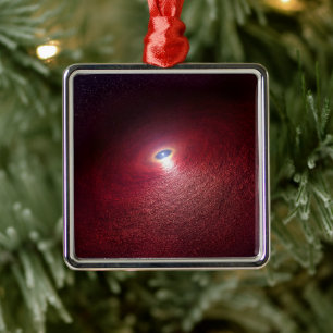 A Neutron Star With A Disk Of Warm Dust. Metal Tree Decoration