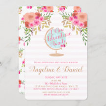 A New Adventure Awaits Baby Shower Invitation