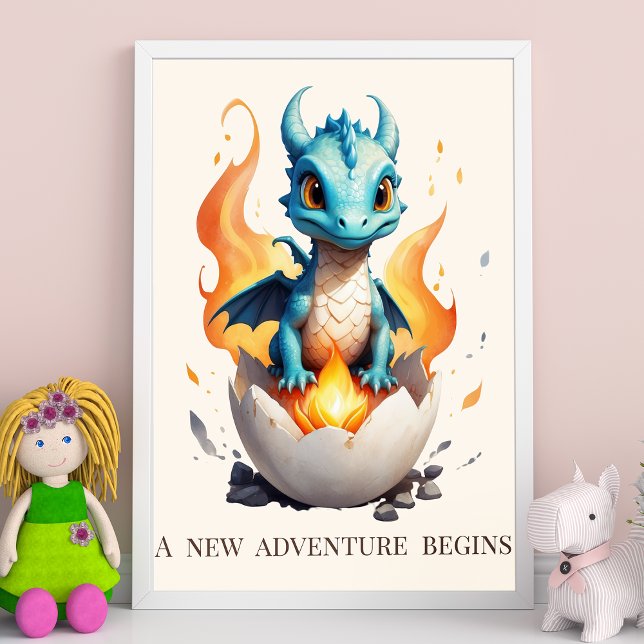 A New Adventure Begins Baby Dragon Poster (Creator Uploaded)