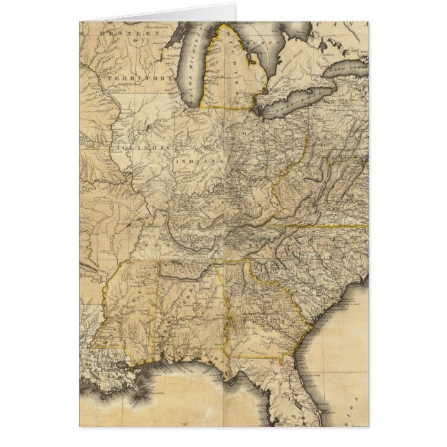 A new and correct map of the United States (Front)