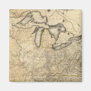 A new and correct map of the United States Magnet