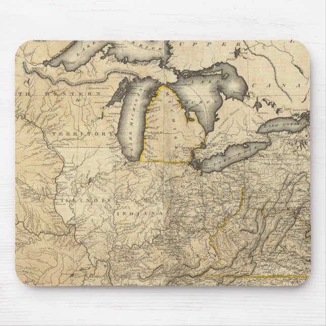 A new and correct map of the United States Mouse Mat (Front)