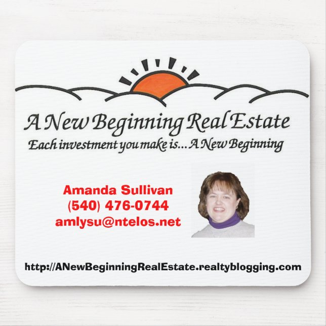 A New Beginning Real Estate Mouse Pad (Front)
