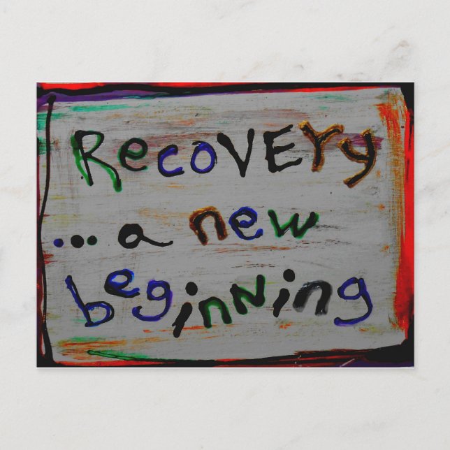 a new beginning recovery postcards (Front)