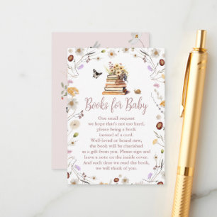 A New Chapter Baby Shower Books for Baby Enclosure Card