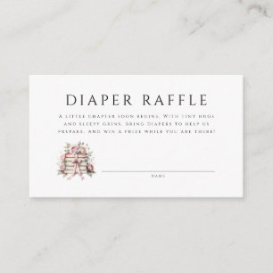 A New Chapter Baby Shower Diaper Raffle Enclosure Card