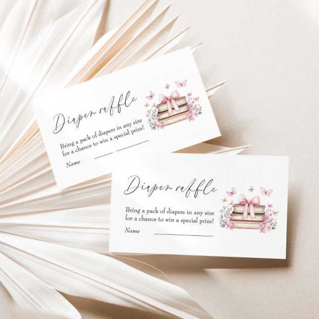 A new Chapter Baby Shower Diaper Raffle Enclosure Card (Creator Uploaded)