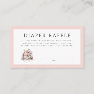 A New Chapter Baby Shower Diaper Raffle Enclosure Card