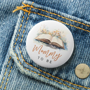 A New Chapter Baby Shower Mummy to Be 7.5 Cm Round Badge