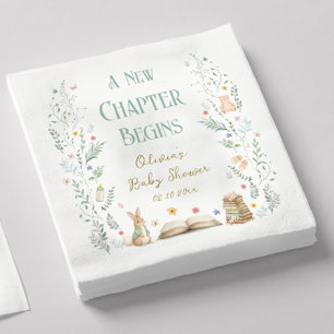 A New Chapter Baby Shower Napkin