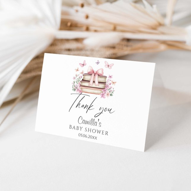 A new chapter Baby Shower  Thank You Card (Creator Uploaded)