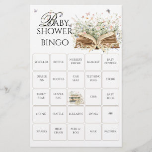 A New Chapter Begin Baby Shower Bingo Game