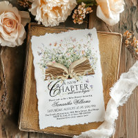 A New Chapter Begin Book Wildflower Baby Shower