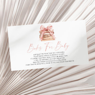 A New Chapter Begins Baby Shower Books For Baby  Enclosure Card
