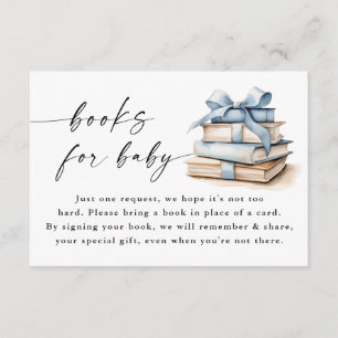 A New Chapter Begins Baby Shower Books For Baby Enclosure Card