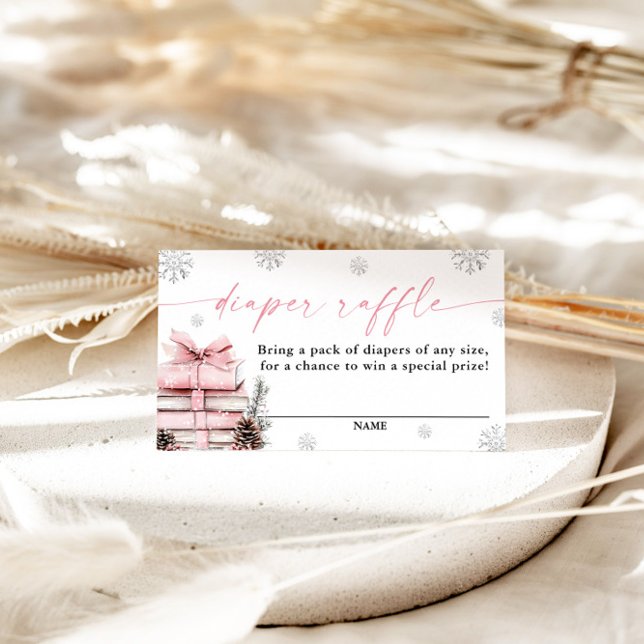 A New Chapter Begins Baby Shower, Diaper Raffle Enclosure Card (Creator Uploaded)