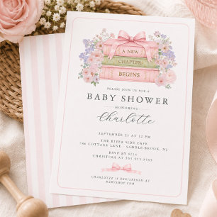 A New Chapter Begins Baby Shower Invitation
