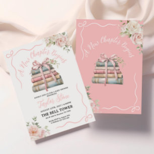 A New Chapter Begins Baby Shower Invitation