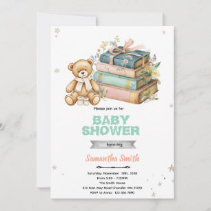 A New Chapter Begins Baby Shower Invitation
