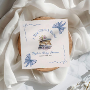 A New Chapter Begins Baby Shower Napkin