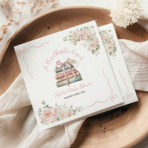 A New Chapter Begins Baby Shower  Napkin