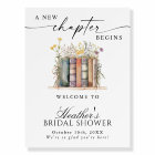 A New Chapter Begins Bridal Shower Welcome Sign