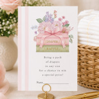 A New Chapter Begins Diaper Raffle Card
