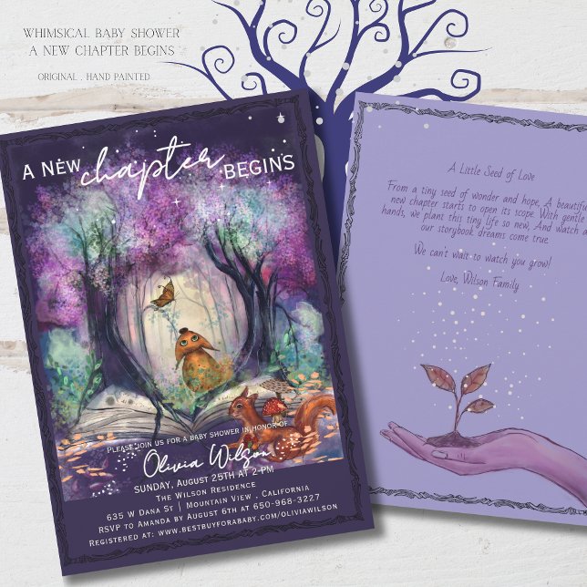  A New Chapter Begins I Storybook Baby shower Invitation (A New Chapter Begins I Storybook Baby shower Invitation)