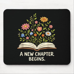 A New Chapter Begins Inspiring Readers Library Mouse Mat