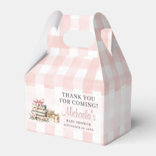 A New Chapter Begins Pink Bow Books Baby Shower Favour Box