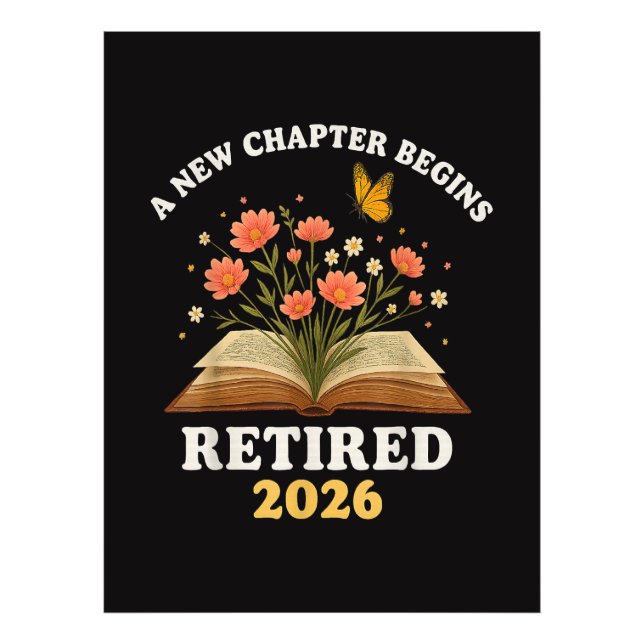 A New Chapter Begins Retired 2026 Photo Print (Front)