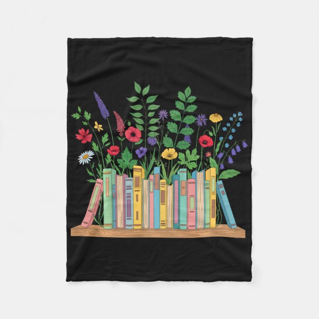 A New Chapter Begins Retirement Teacher Floral Wom Fleece Blanket (Front)