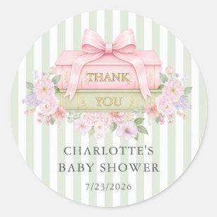 A New Chapter Begins Round Favour Sticker