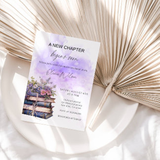 A New Chapter Begins Soon – Elegant Bride-to-Be Invitation