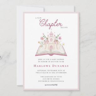 A New Chapter Begins Storybook Baby Shower  Invitation