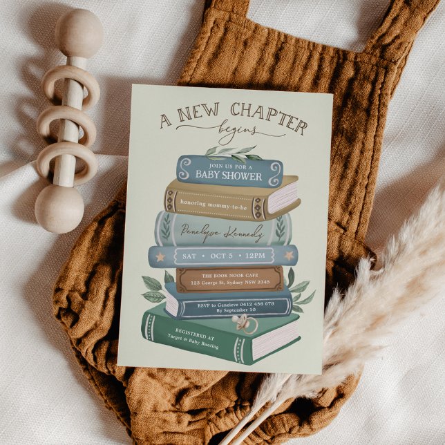 A New Chapter Begins: Storybook Baby Shower Invitation (Creator Uploaded)