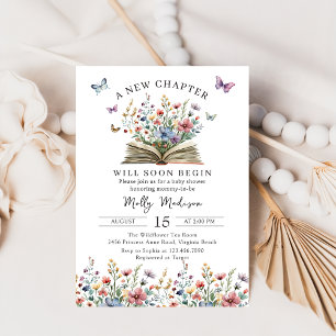 A New Chapter Begins Storybook Baby Shower Invitation