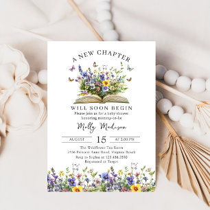 A New Chapter Begins Storybook Baby Shower Invitation