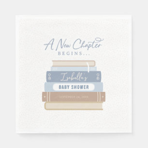 A New Chapter Begins Storybook Baby Shower Napkin
