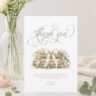 A New Chapter Begins Storybook Baby Shower Thank You Card